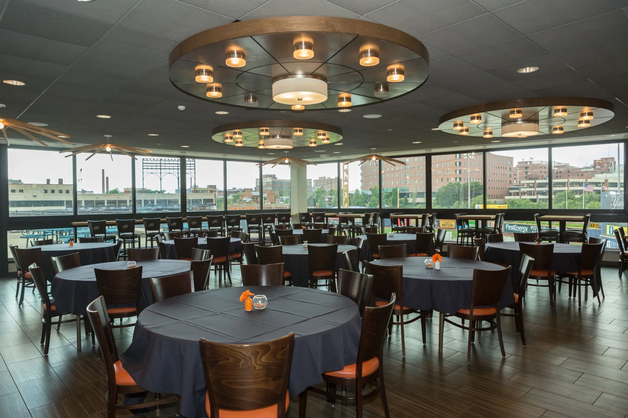 Duck Club by Firestone arranged for a banquet with panoramic ballpark views